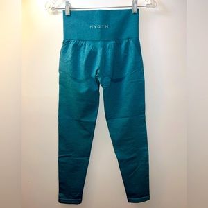 Medium NVGTN Speckled Seamless Spandex Leggings in Teal